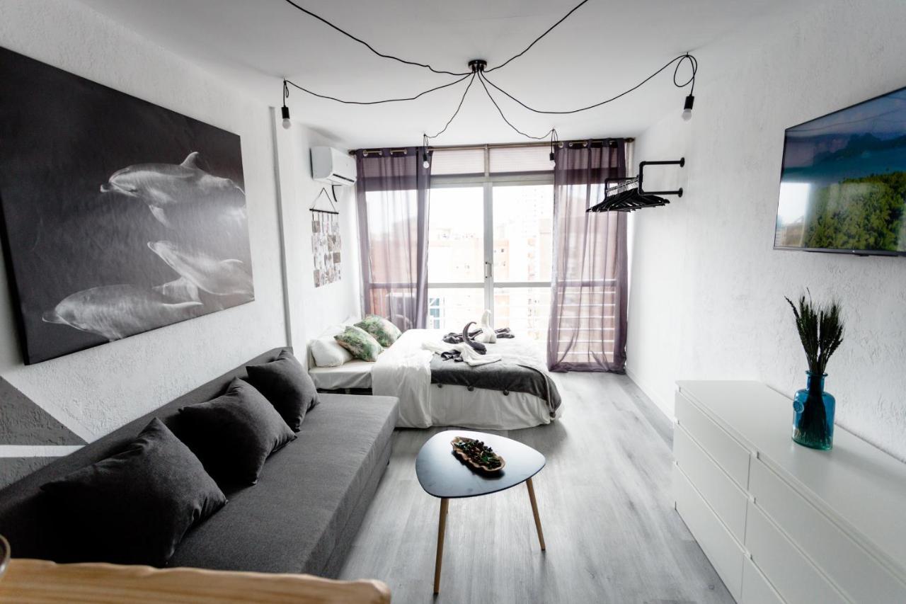 Modern Studio With See And City View Benidorm Exterior foto